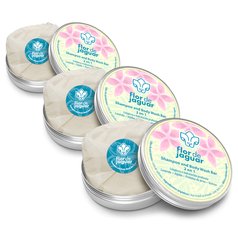 Shampoo and Body Wash c/lata, 70 gr 3 pzas