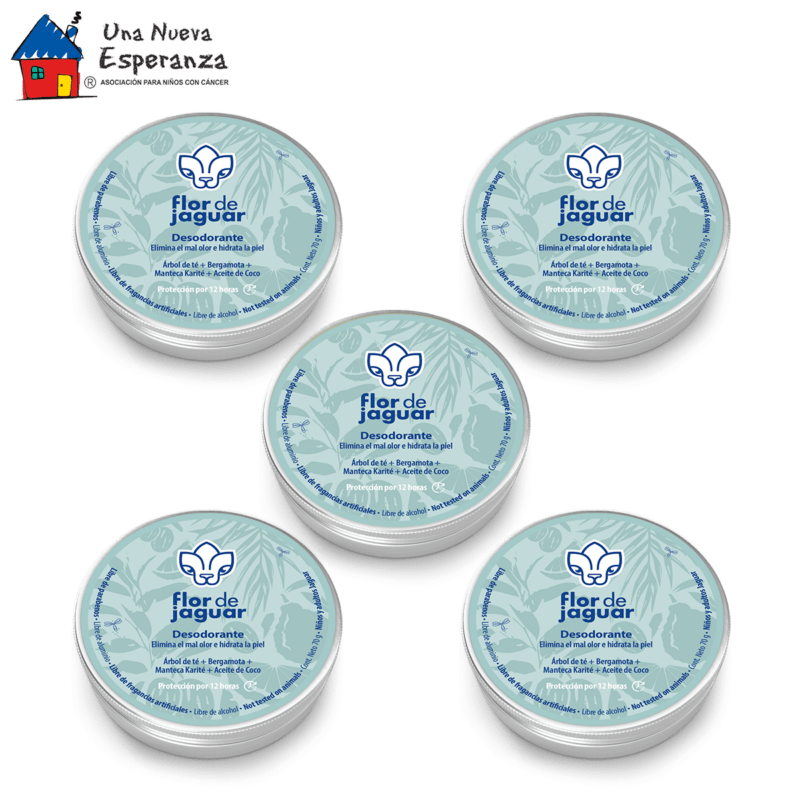 Desodorante natural en crema Una Nueva Esperanza Pack 5 piezas
