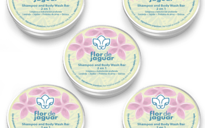 Shampoo and Body Wash 2 en 1 Bar Lavanda con lata (5 piezas)