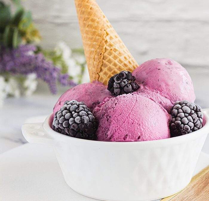 Helado SMARTi de zarzamora con queso