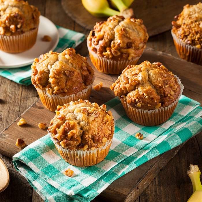 Muffins DFN de plátano